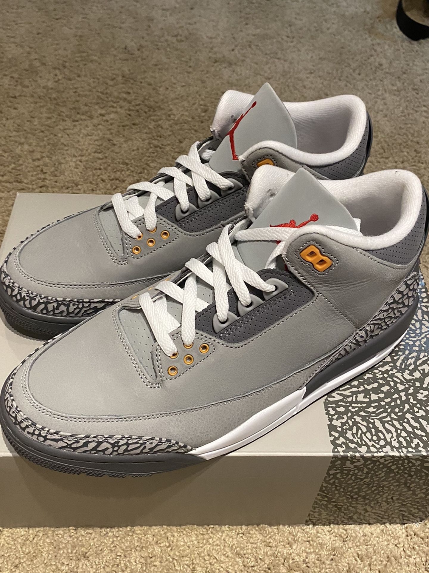 Jordan Retro 3 Cool Grey Size 10.5