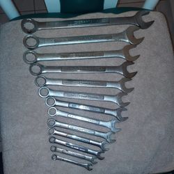 Craftsman (Mostly) 13 PC Combination Wrench Set. Made In USA. 1" To 1/4".