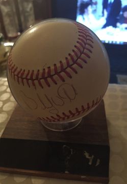 Bobby Witt Texas rangers autographed baseball