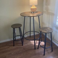 Table And 2 Bar Stools
