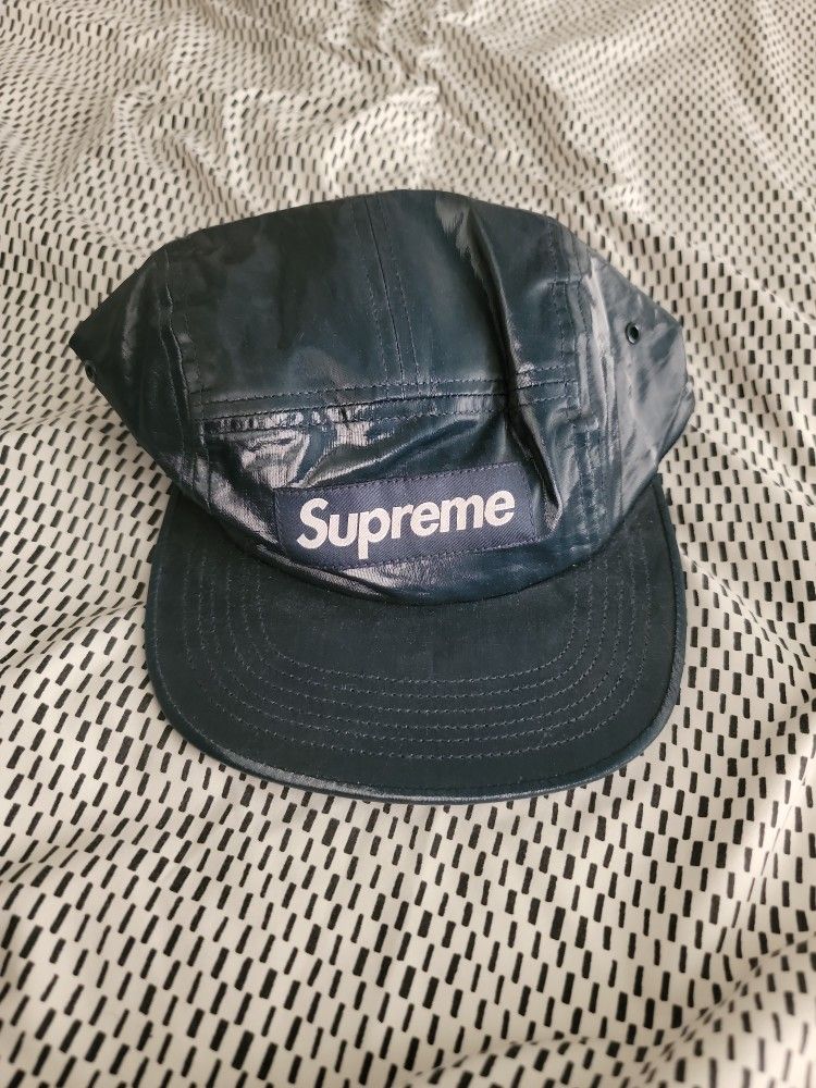Supreme SS18 Coated Linen Camp Cap