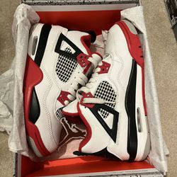 Fire Red 4s Size 5