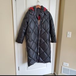 REBECCA MI KOFF WOMEN'S LONG WINTER COAT - LARGE - NWT!
