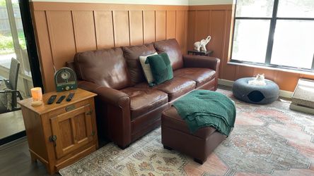 Italian leather sofa