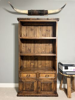 Rustic Wood Bookcase