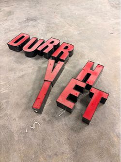 Light up sign letters