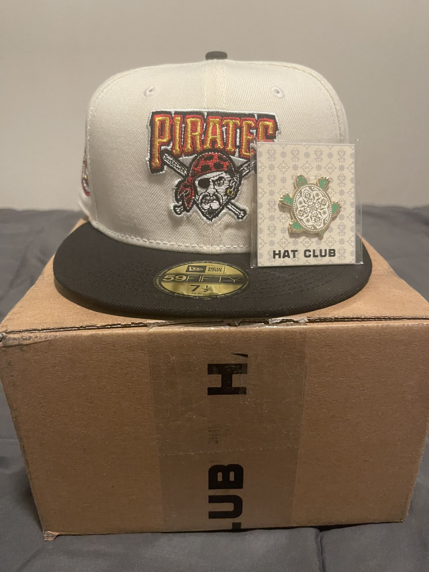 Pirates fitted White Dome 7 1/2 hatclub 