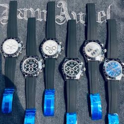 Daytonas Watches with Rubber Band