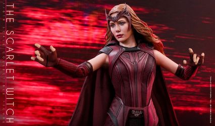 Hot Toys Marvel Wanda Vision Scarlet Witch Figure Secret Invasion Movie Hero Fem