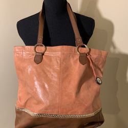 Coral Leather Tote The Sak