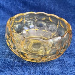 Vintage Amber Glass Bowl