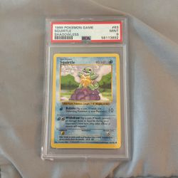 1999 Pokémon Squirtle Shadowless PSA 9