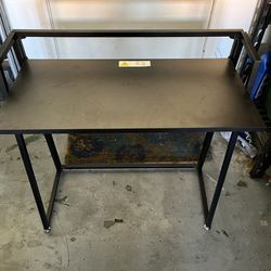 Collapsible Retangular Black Computer Desk