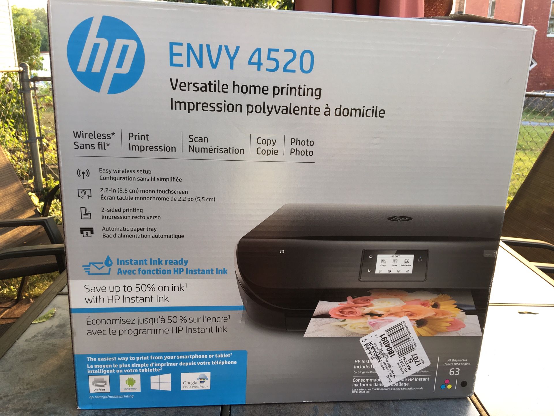 Hp Envy 4520 photo printer scanner copy