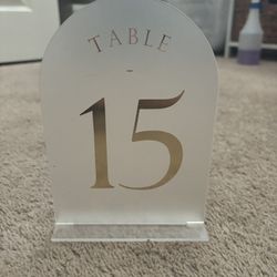 Table Numbers 