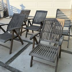 Teak Folding Chairs