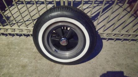 Old School Brushed Aluminum Steel Vintage GT Cragar Wheels 14x6 Rims