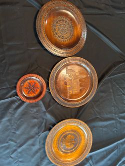 Authentic Polish wooden plates
