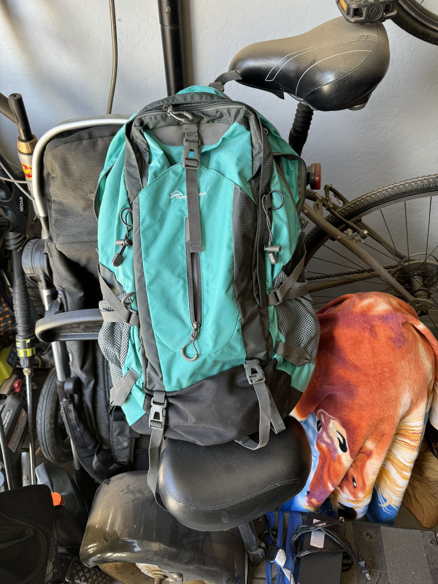 Teal Hiking backpack 