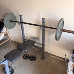 Bench Press + Two 45 Lb Weights