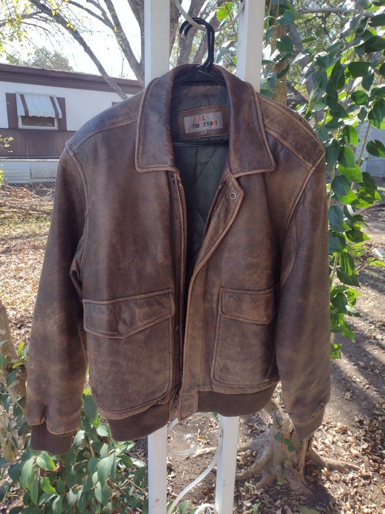 Real Leather Bomber Jacket U2 Wear Me Out