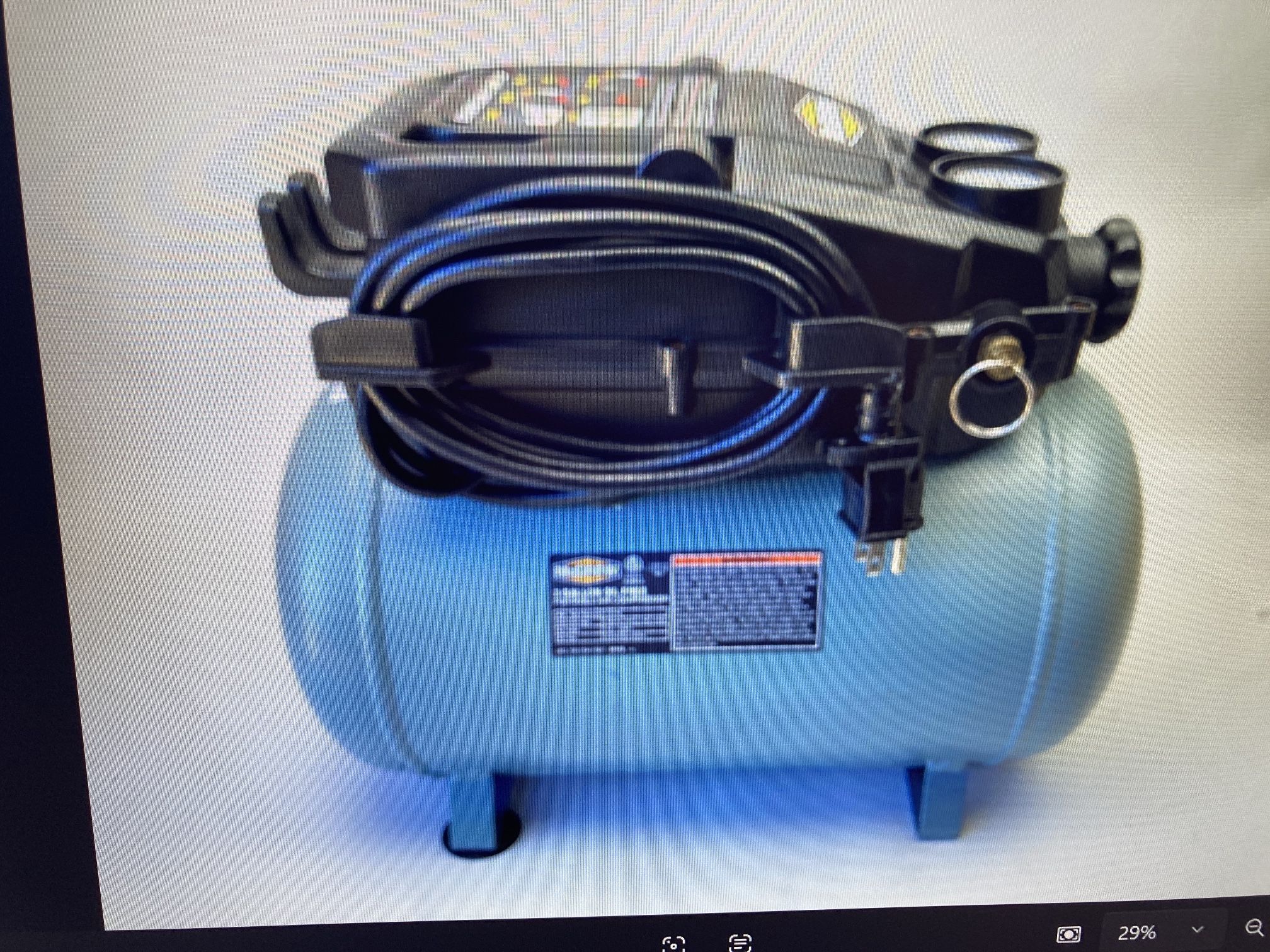 MCGRAW 3 Gallon, 110 PSI Oil-Free Light-Duty Hot Dog Air Compressor