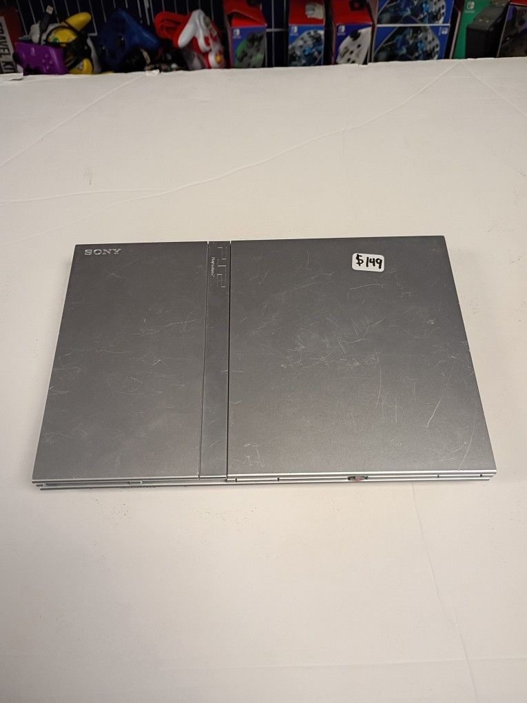 PS2 Slim Platinum Console