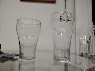 vintage Coca-Cola fountain glasses