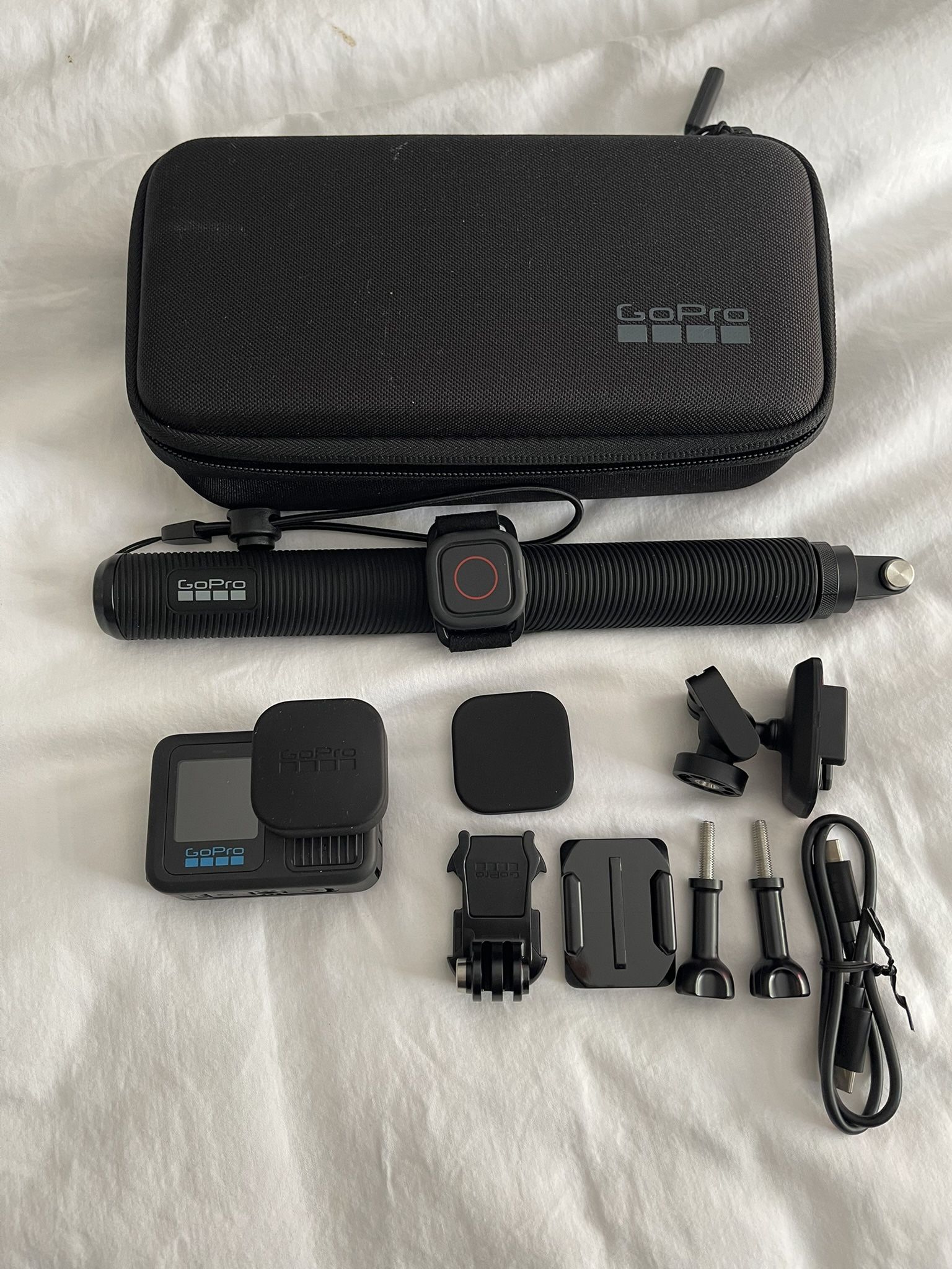 GoPro - HERO13 Black Ultra Wide Action Camera - Black + 4ft (1.2m) Extension Pole + Waterproof Shutter Remote