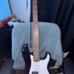 Bass Guitar, Plus Amplifier.