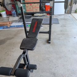 Weider Bench Press With Bar And Weights Included 