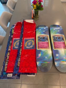 Santa Cruz x Pokémon Xerneas Skateboard Decks