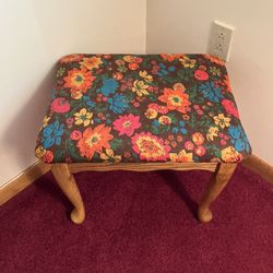 Decorative Wooden Stool - 20”L x 16”W x17”H
