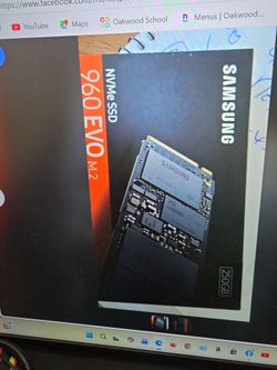 Samsung 960 EVO 250GB M.2 NVMe SSD  New Factory Sealed