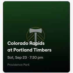 Timbers Vs Colorado 9/23 7:30
