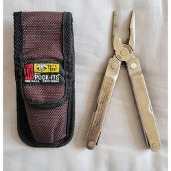 Leatherman Super Tool Original Multi Tool w/ Nite Ize Sheath Case