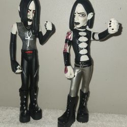 2003 Begoths Bleeding Edge Goths Lot Of 2 Figure,