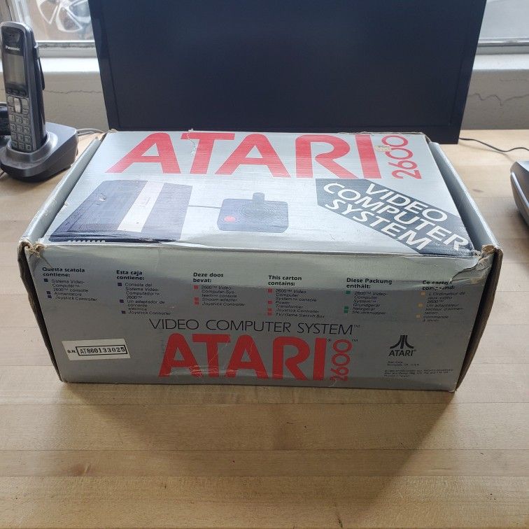 Vintage 1986 Atari System Console NEW, (Missing Joystick)