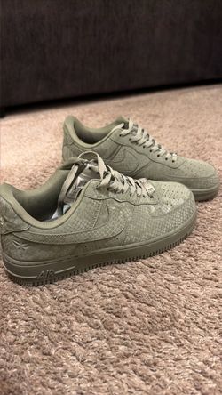 Nike Air Force 1 Olive Snake Texture Sneakers