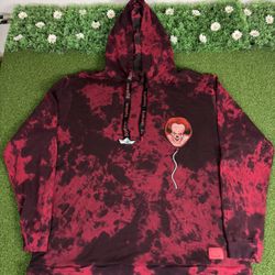Loungefly Warner Bros IT Pennywise Red Splatter Hoodie 3XL Unisex Red Black RARE