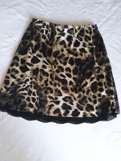 Animal print  Lace skirt
