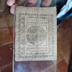 Authentic 1776 1/9 Of A Dollar Bill Hand Printed By Fredrick Green Printer. Maryland 1776(Very Rare)