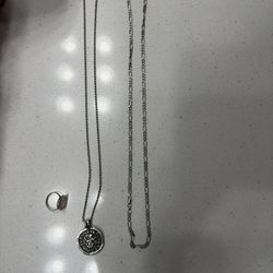 Silver Bundle 2 Chains and a Ring