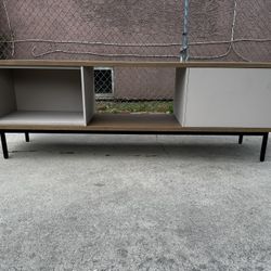 Slats Punt Media Console Entertainment Center Tv stand Cabinet Sideboard Credenza 