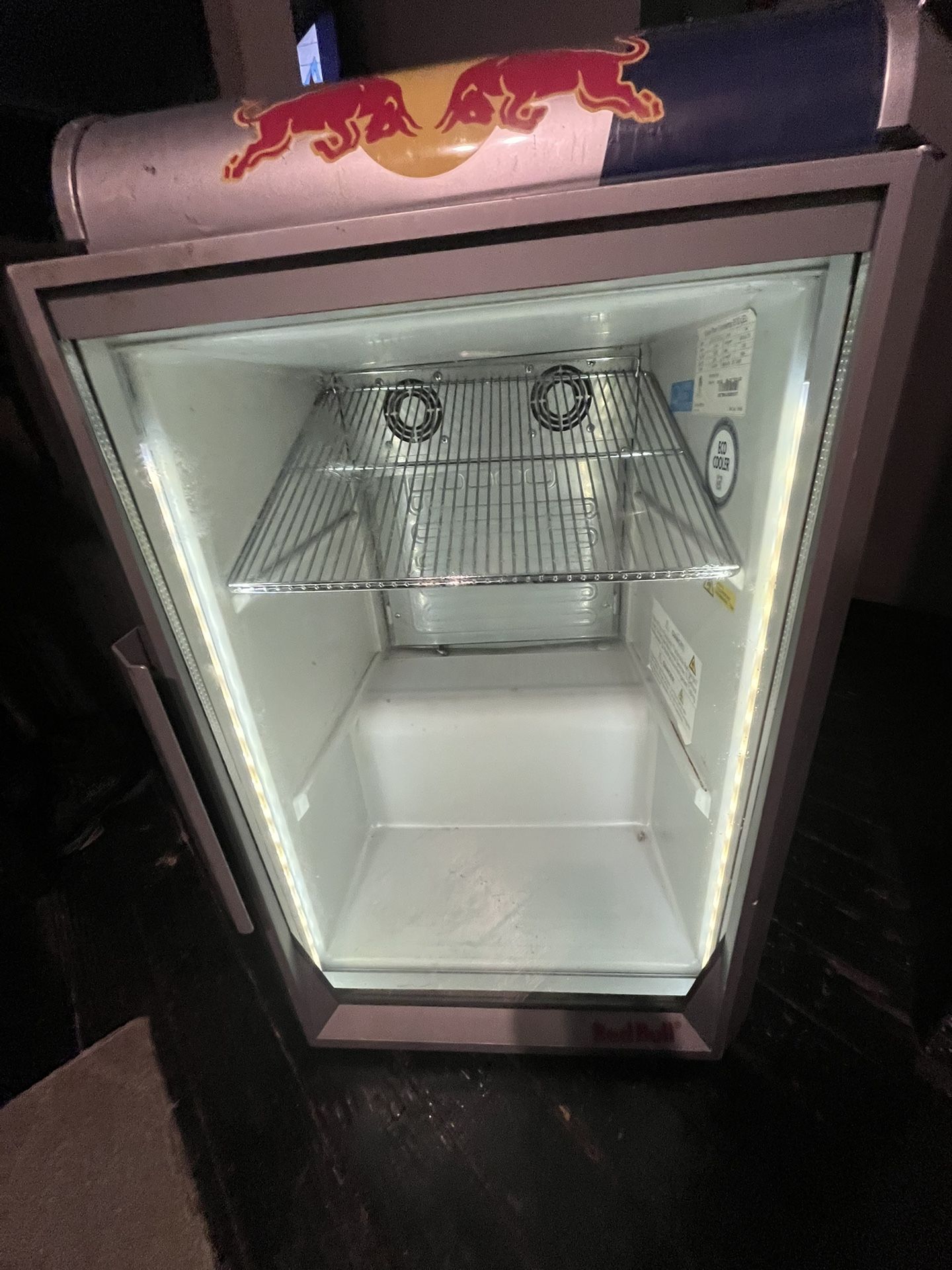 Red Bull mini fridge