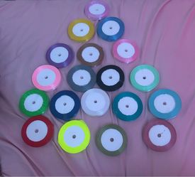 Set of All colors of thin ribbons