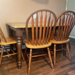 Free Solid Wood Kitchen Dining Set