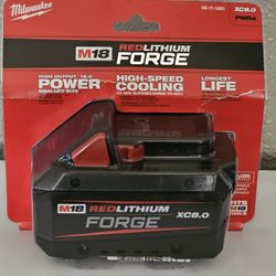 Milwaukee 18V Lithium-Ion REDLITHIUM FORGE XC 8.0 Ah Battery Pack Brand New 
