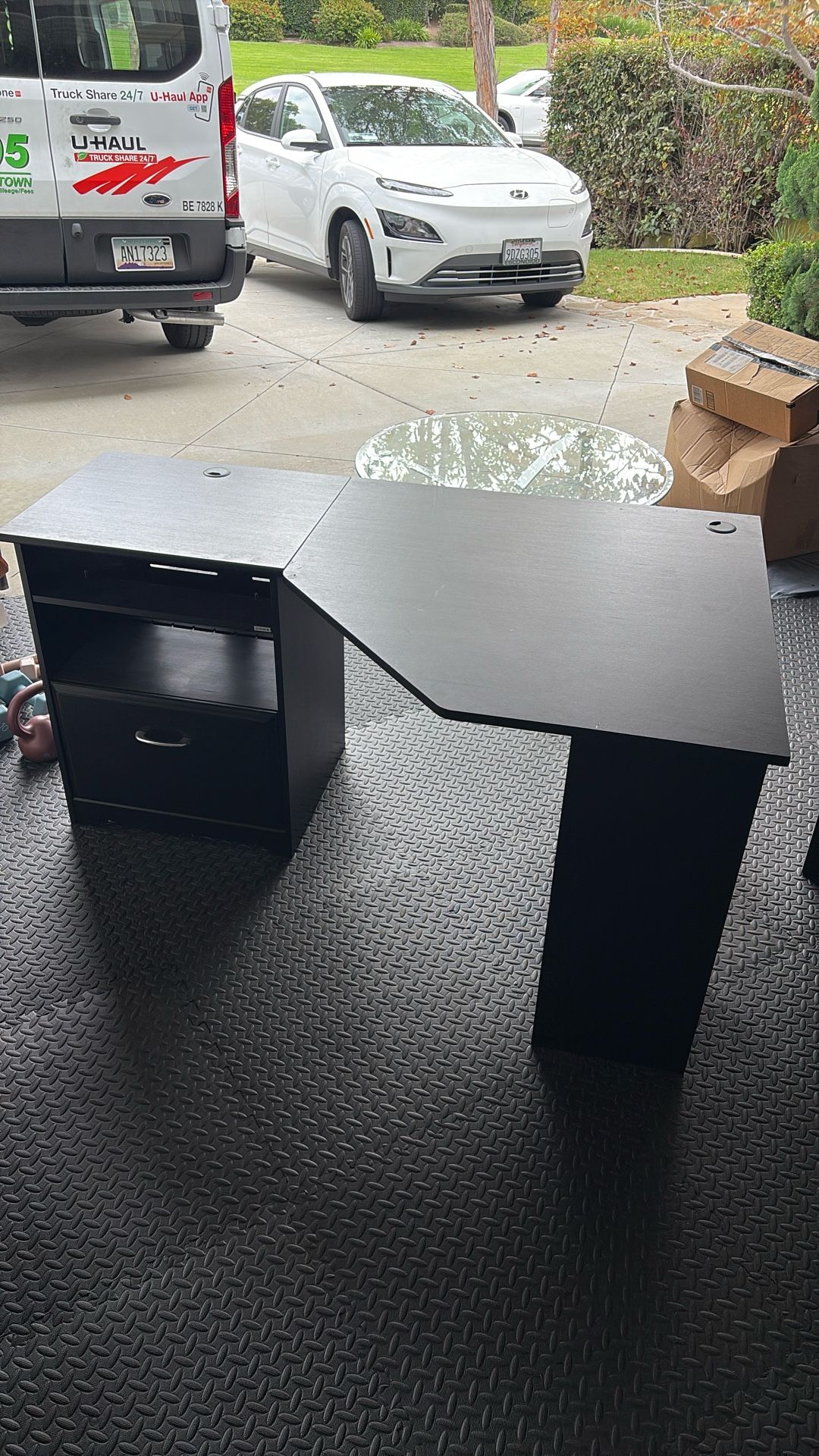Computer Desk w filing Cabinet