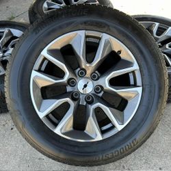 Almost New 20 Inch SILVERADO Wheels And Tires 